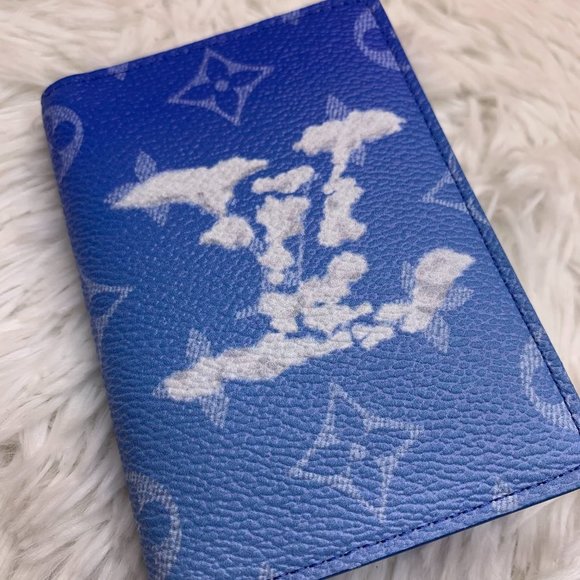 ❌SOLD❌ Louis Vuitton Clouds Pocket Organizer Card Wallet PO Virgil Abloh Blue - Picture 12 of 14
